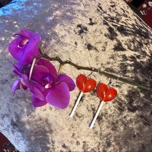 🖤🖤Heart Sucker Lollipop Earrings